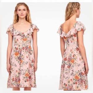 Rebecca Taylor Marlena Silk Ruffle Dress